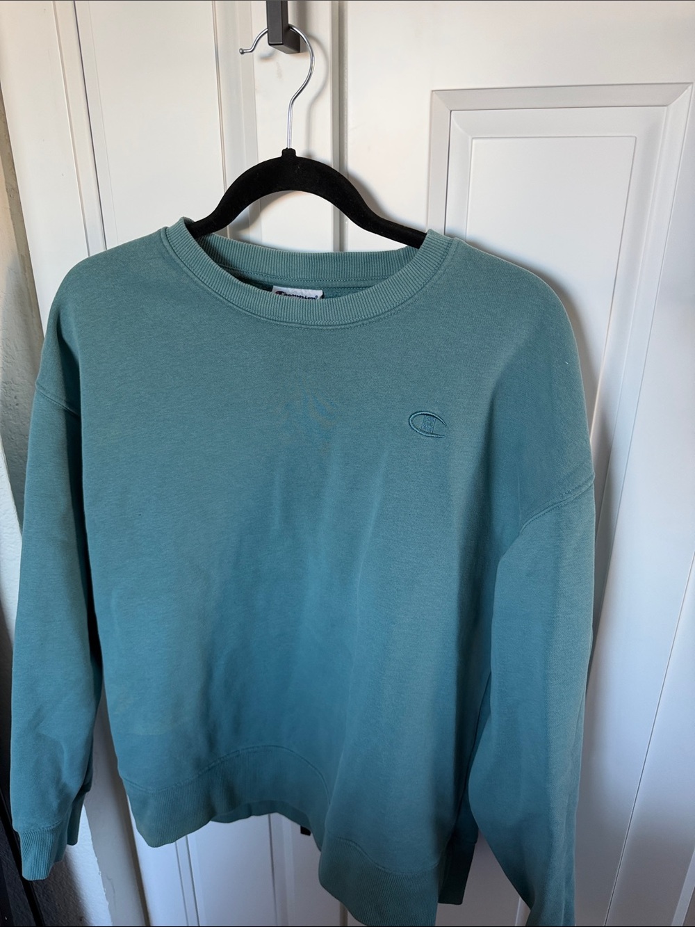 Champion Women’s Crewneck Sweatshirt - Seafoam Green